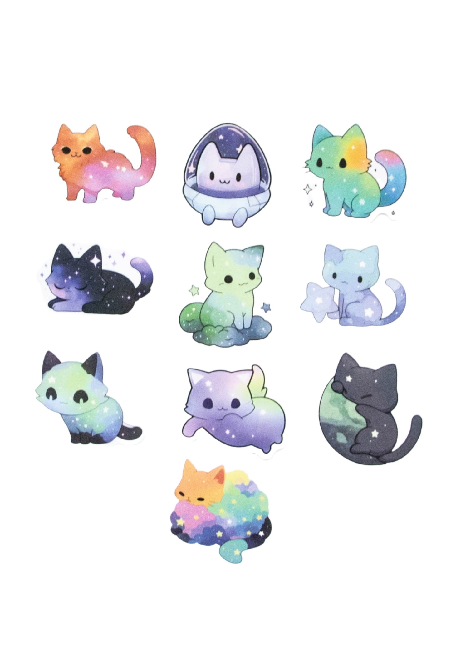 Cosmic Cats Stickers