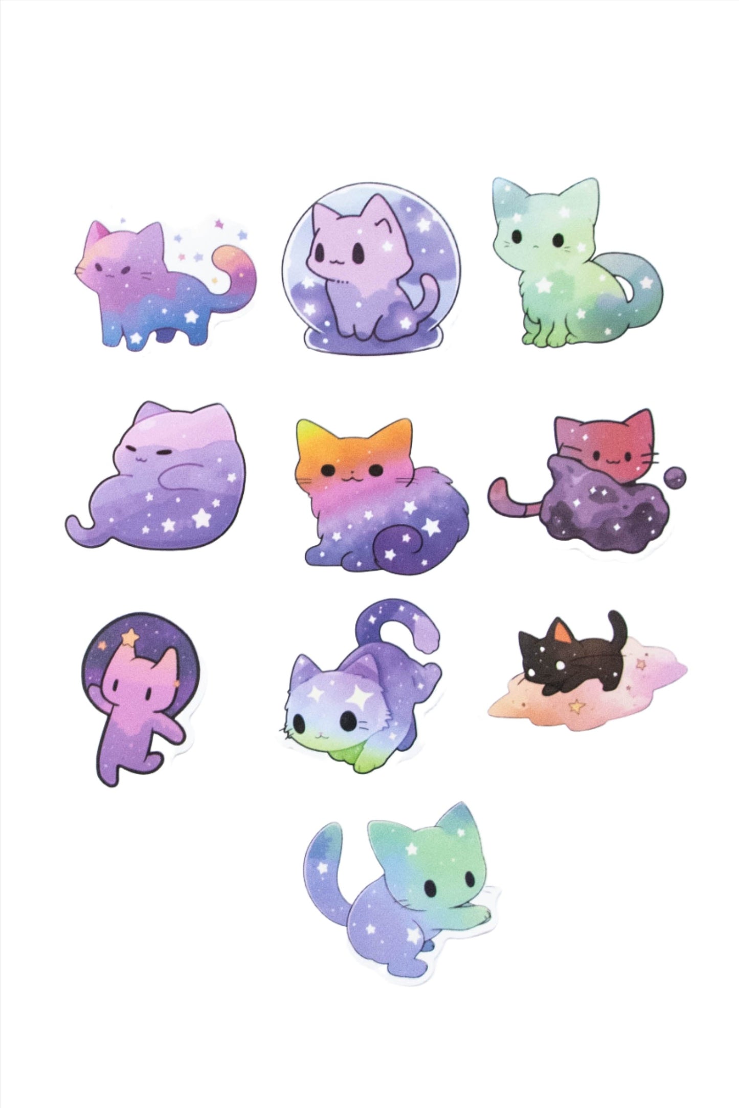 Cosmic Cats Stickers