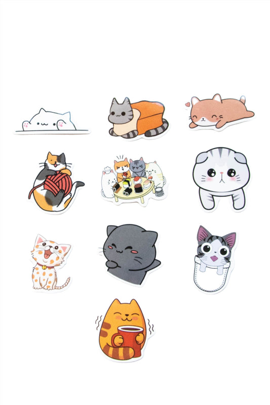 Chillax Cat Stickers